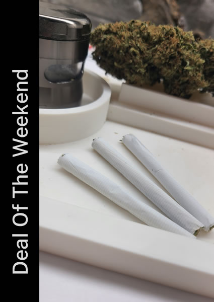 Socal Seed Vault Pre Roll with a grinder