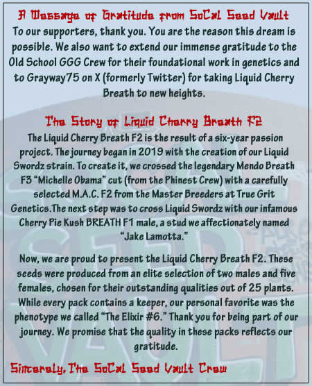 Thanks and Gratitude 3 Liquid Cherry Breath F2 - The Elixir #6