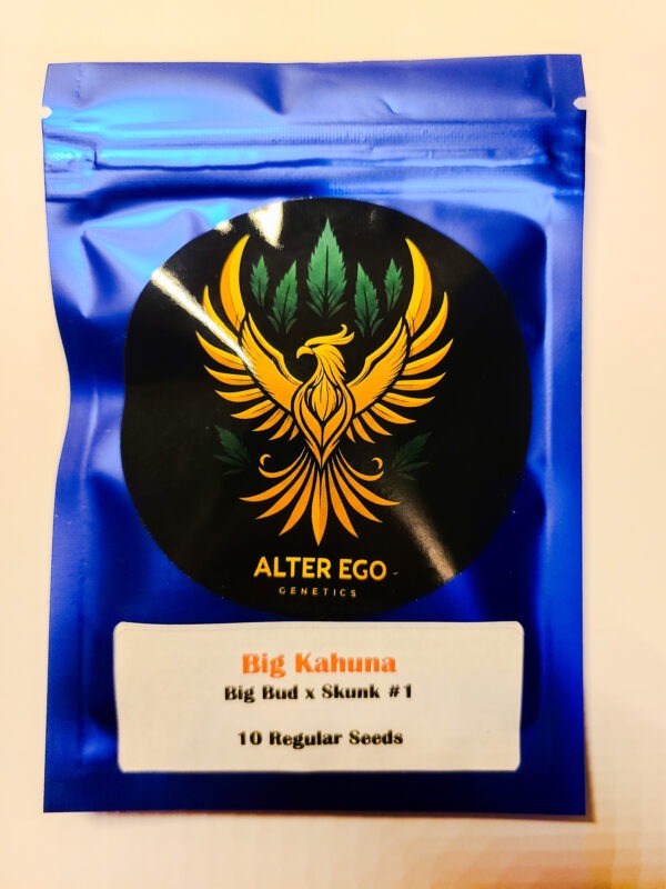 Big Kahuna Big Kahuna Strain by Alter Ego Genetics. Picture of a pack